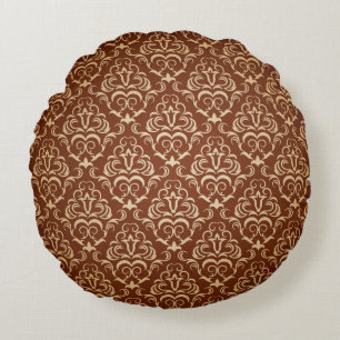 Cojín Redondo Papel de pared ornamental sin soldadura, estampado