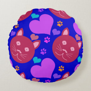 Cojín Redondo papel de pared sin soldadura de estilo personaliza