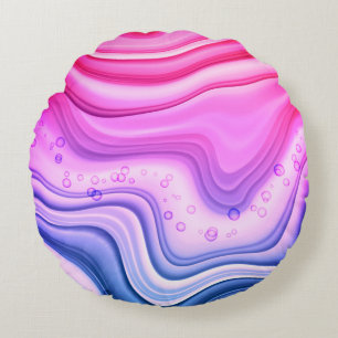 Cojín Redondo Papel digital de ligamento de algodón con tinta de