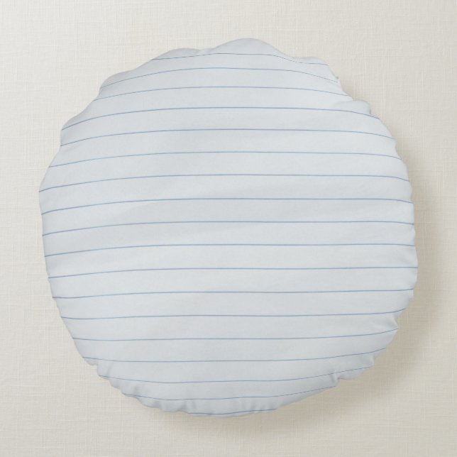 Cojín Redondo Papel en blanco (Reverso)