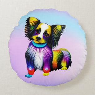 Cojín Redondo Papillion Arte Pop Pastel