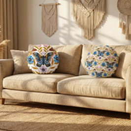 Cojín Redondo Papillon Kaleidoscope