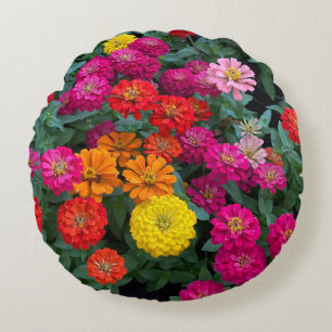Cojín Redondo Paraíso de Zinnia