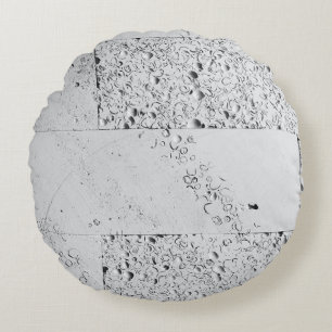Cojín Redondo Pared de ladrillo blanco