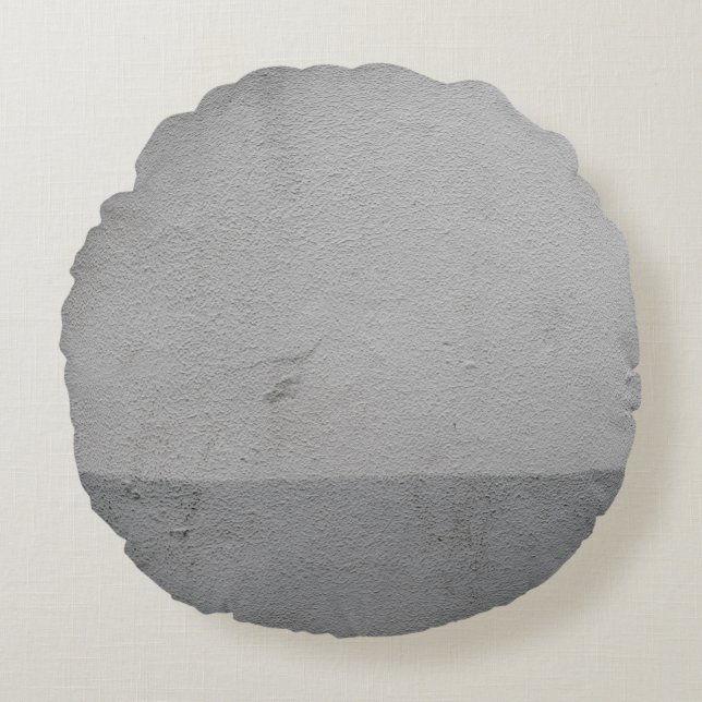 Cojín Redondo Pared pintada de blanco (Anverso)