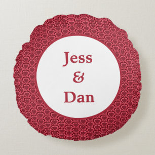 Cojín Redondo Pareja cardíaca