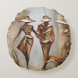 Cojín Redondo pareja perfecta