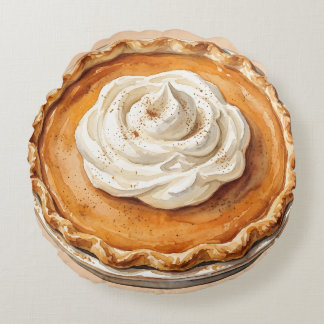 Cojín Redondo Pastel de Calabaza
