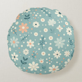 Cojín Redondo Pastel Garden Delight
