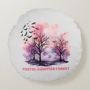 Cojín Redondo Pastel Haunted Forest