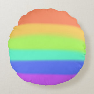 Cojín Redondo Pastel Rainbow