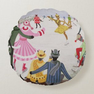 Cojín Redondo Patinaje en el hielo fino