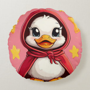 Cojín Redondo Pato personalizado lindo