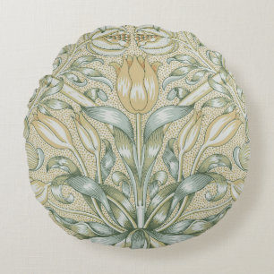 Cojín Redondo Patrón Antiguo de Granada William Morris Lily