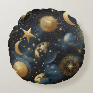 Cojín Redondo Patrón Celestial