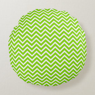 Cojín Redondo Patrón continuo de zigzag Chevron moderno