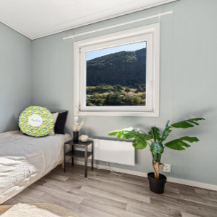 Cojín Redondo Patrón de agua de limón simple