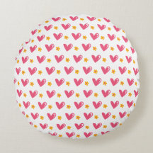 patrón de corazón rosado