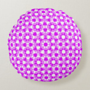 Cojín Redondo Patrón de Cuadro de Diamante de Verificación Color