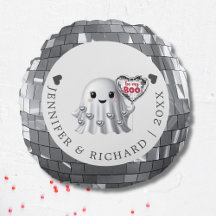 Patrón de diseño de globo de San Valentín fantasma