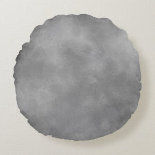Cojín Redondo Patrón de efecto de nube de tormenta de estilo gri