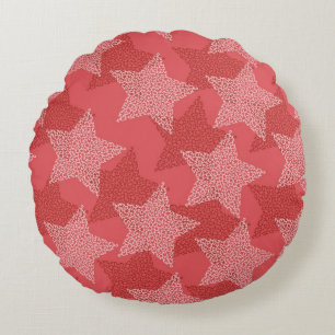 Cojín Redondo Patrón de estrellas