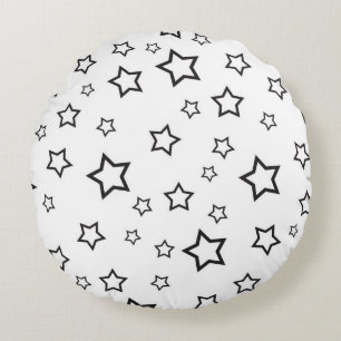 Cojín Redondo Patrón de estrellas