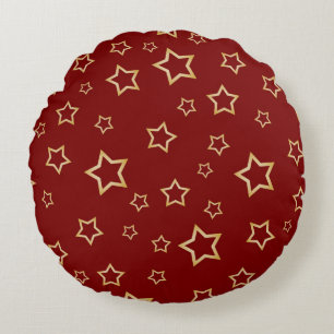 Cojín Redondo Patrón de estrellas