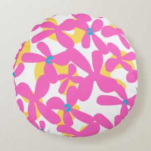 Cojín Redondo Patrón de flor