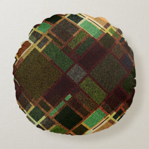 Cojín Redondo Patrón de fondo sin inconvenientes. Diagnóstico re