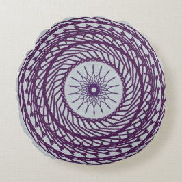 Cojín Redondo Patrón de forma geométrica digital