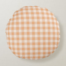 Patrón de Gingham de Peach White Checkered