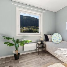 Patrón de hojas verdes amarillas