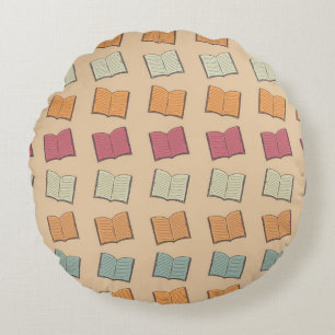 Cojín Redondo Patrón de libro