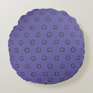 Cojín Redondo Patrón de lunares minimalista