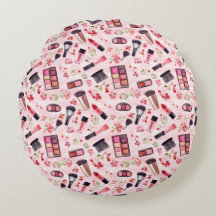 Patrón de maquillaje acuarela con encanto femenino