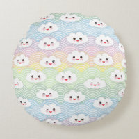 Patrón de Nubes Kawaii Pastel Colorido Lindo