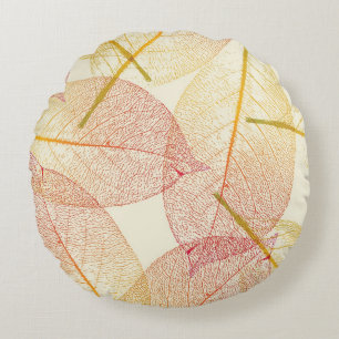 Cojín Redondo Patrón de otoño