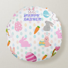 Cojín Redondo Patrón de pascua