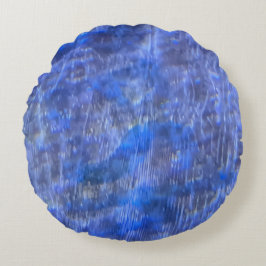 Cojín Redondo Patrón de rock acuático