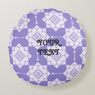 Cojín Redondo Patrón de Vintage elegante