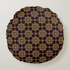 Cojín Redondo Patrón elegante de Mandala floral
