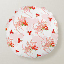 Patrón Fénix Bird Y Phoenix Flower Seamless