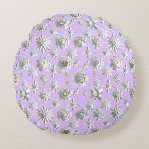 Cojín Redondo Patrón floral 3D 01.wx4.Lpink BG