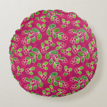 Patrón Foliage de Cranberry Festial, Fuchsia