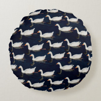 Cojín Redondo Patrón Geese