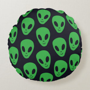Cojín Redondo Patrón infantil sin soldadura con extraterrestres
