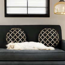 Patrón marroquí negro y dorado