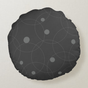 Cojín Redondo Patrón moderno, simple, lúdico, divertido de círcu