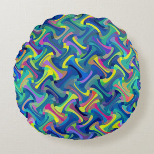 Cojín Redondo Patrón multicolor